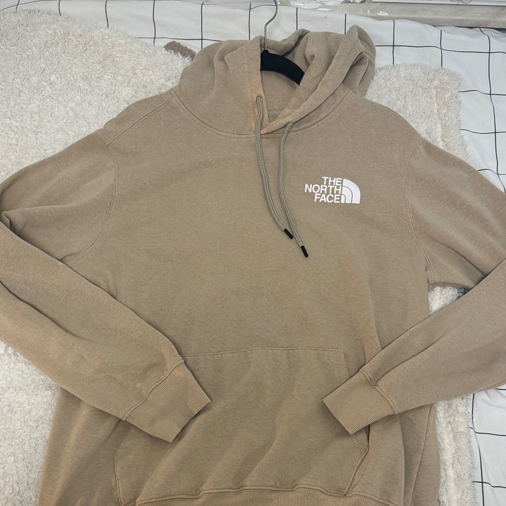 Tan Men’s North Face Hoodie (slightly stained)